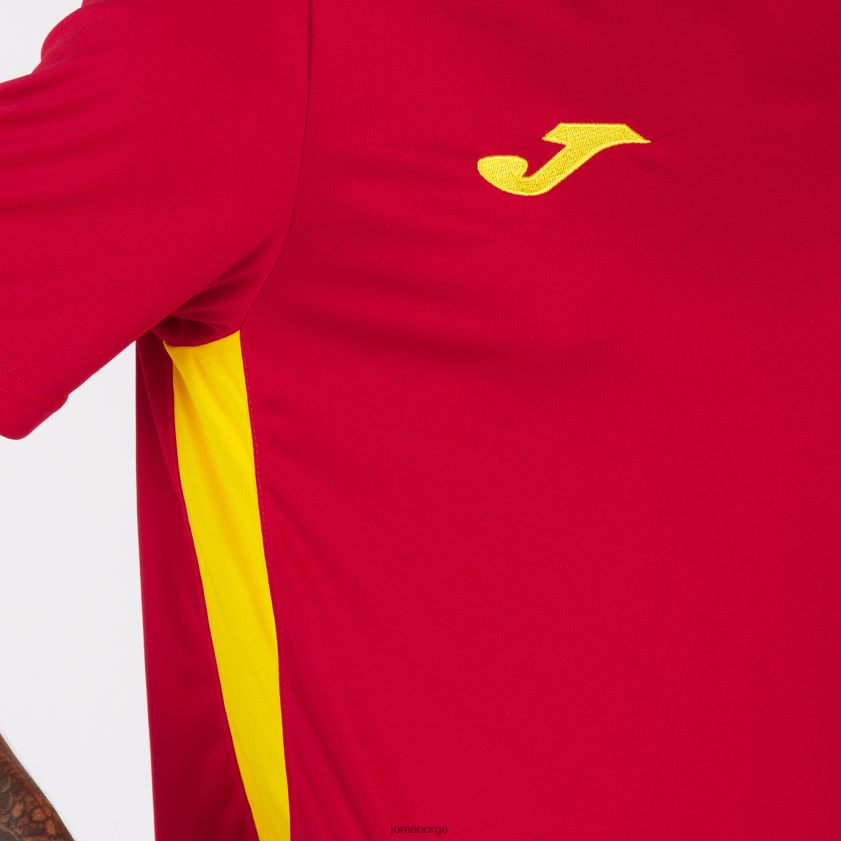 nei Joma skjorte kortermet mesterskap vi rød gul FBD0T03259 menn