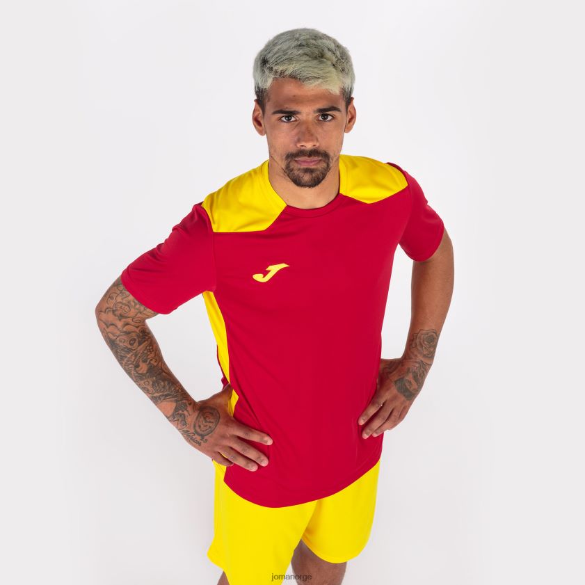 nei Joma skjorte kortermet mesterskap vi rød gul FBD0T03259 menn