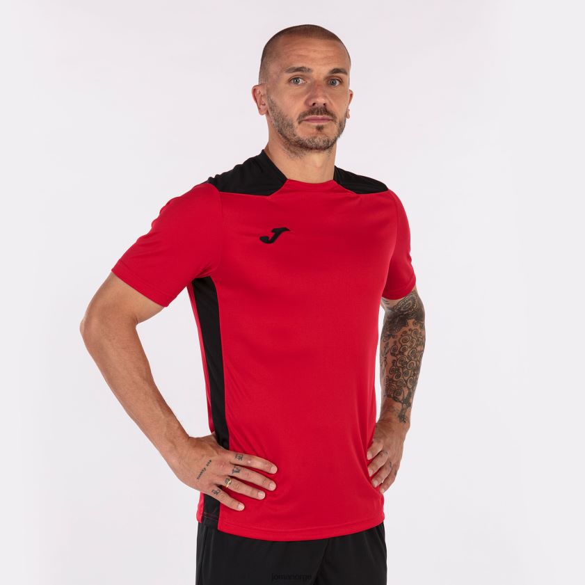 nei Joma skjorte kortermet mesterskap vi rød svart FBD0T0822 menn