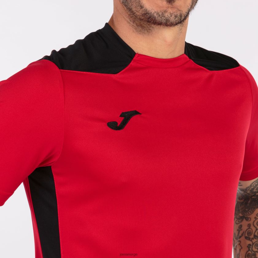 nei Joma skjorte kortermet mesterskap vi rød svart FBD0T0822 menn