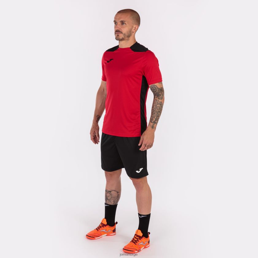 nei Joma skjorte kortermet mesterskap vi rød svart FBD0T0822 menn