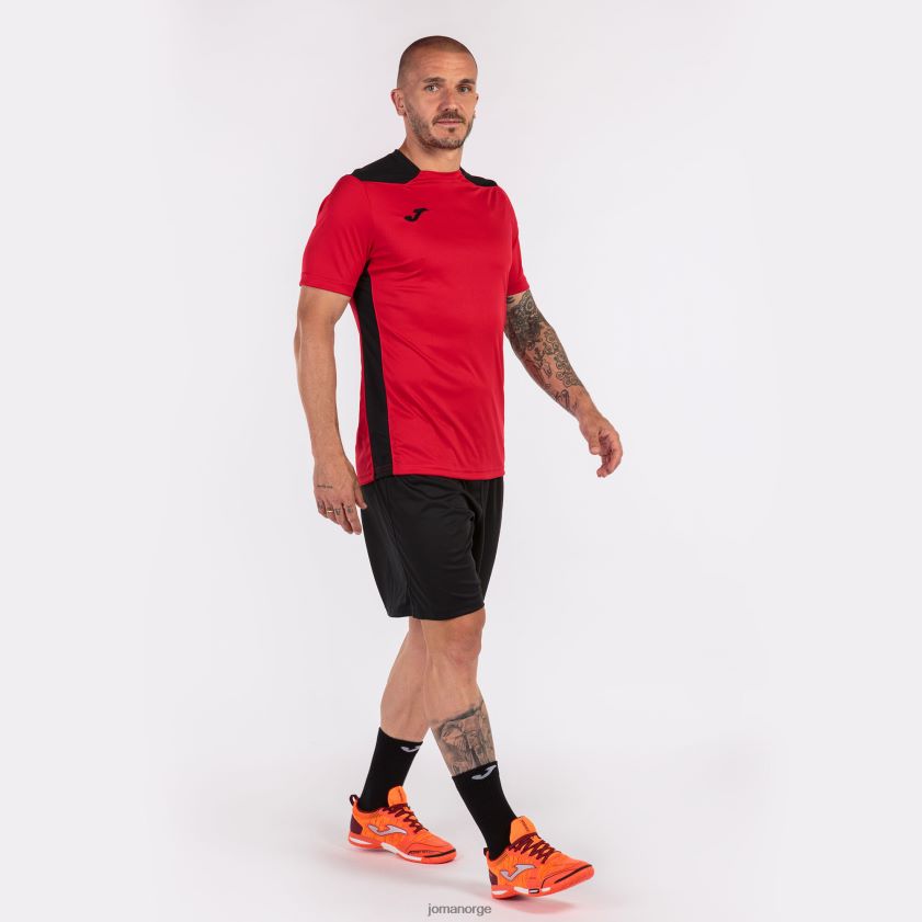 nei Joma skjorte kortermet mesterskap vi rød svart FBD0T0822 menn