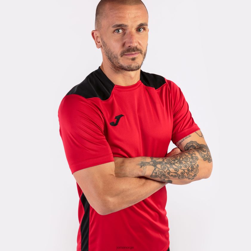 nei Joma skjorte kortermet mesterskap vi rød svart FBD0T0822 menn
