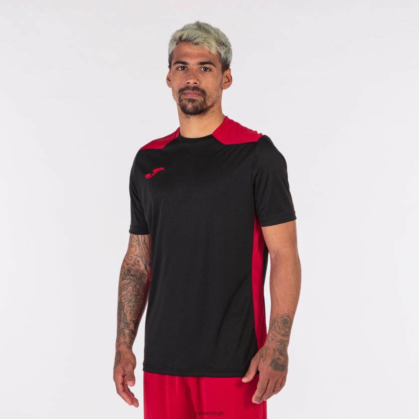 nei Joma skjorte kortermet mesterskap vi svart, rød FBD0T03352 menn