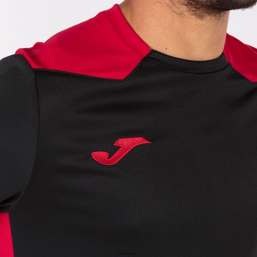 nei Joma skjorte kortermet mesterskap vi svart, rød FBD0T03352 menn