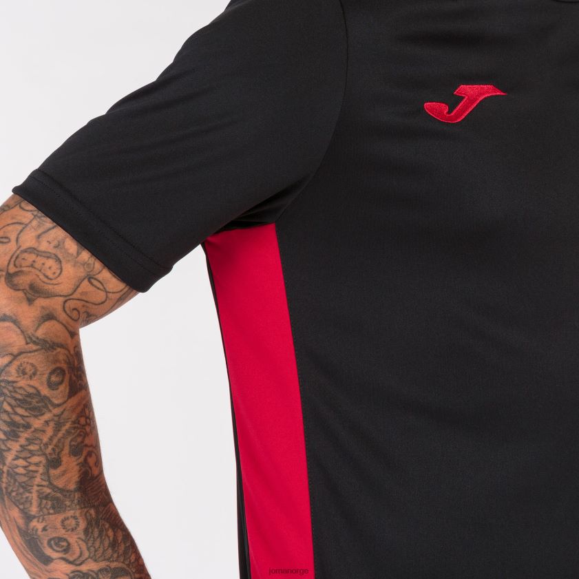 nei Joma skjorte kortermet mesterskap vi svart, rød FBD0T03352 menn