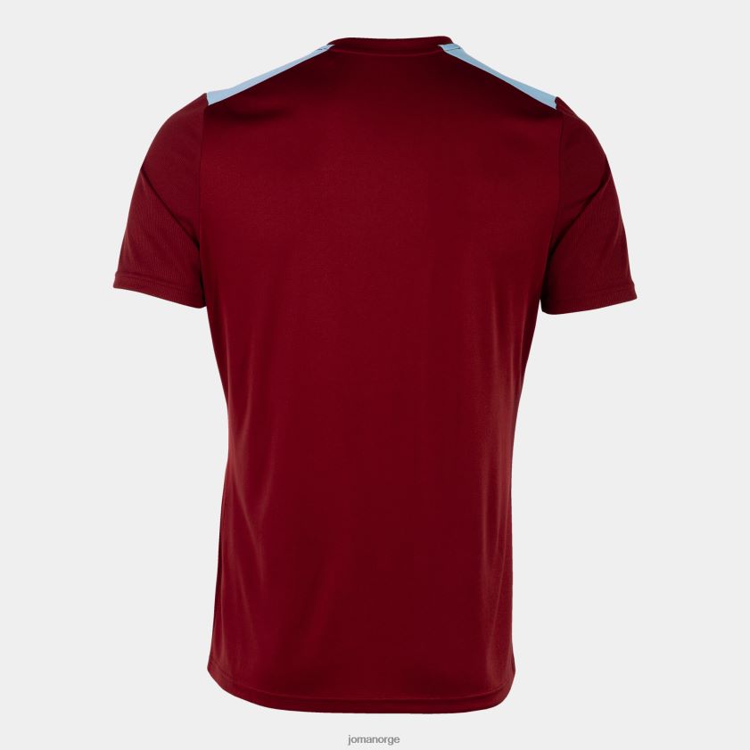 nei Joma skjorte kortermet mesterskap vii burgunder himmelblå FBD0T01085 menn