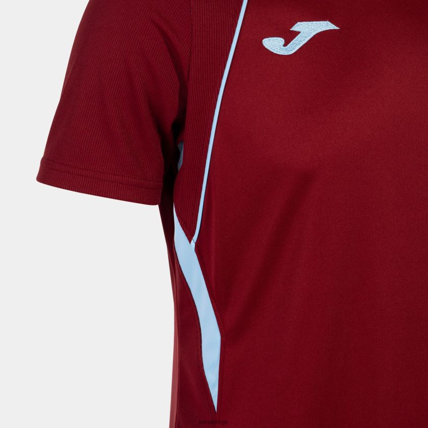 nei Joma skjorte kortermet mesterskap vii burgunder himmelblå FBD0T01085 menn