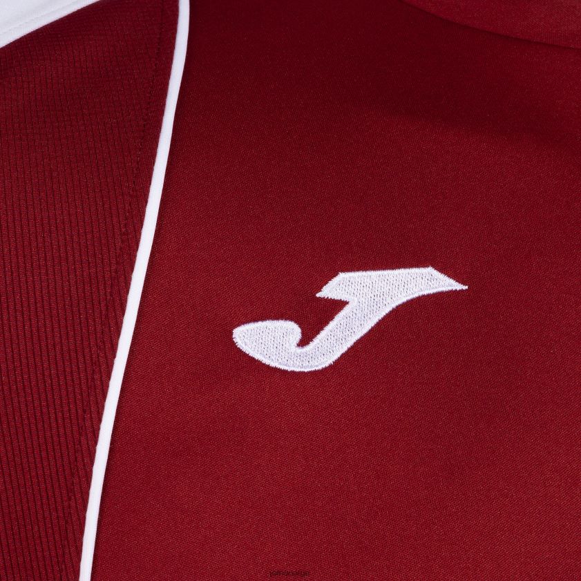 nei Joma skjorte kortermet mesterskap vii burgunder hvit FBD0T01131 menn