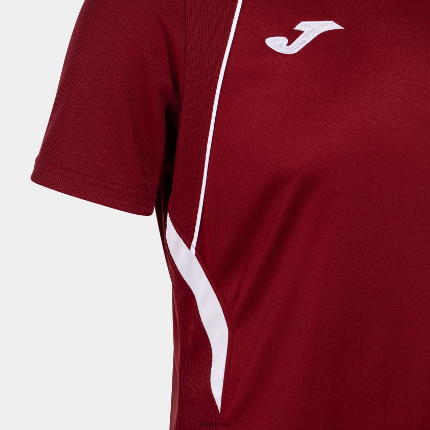 nei Joma skjorte kortermet mesterskap vii burgunder hvit FBD0T01131 menn