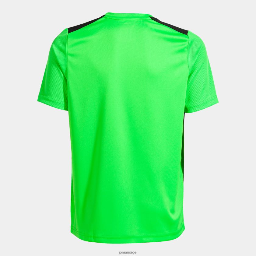 nei Joma skjorte kortermet mesterskap vii fluorescerende grønn svart FBD0T0242 menn