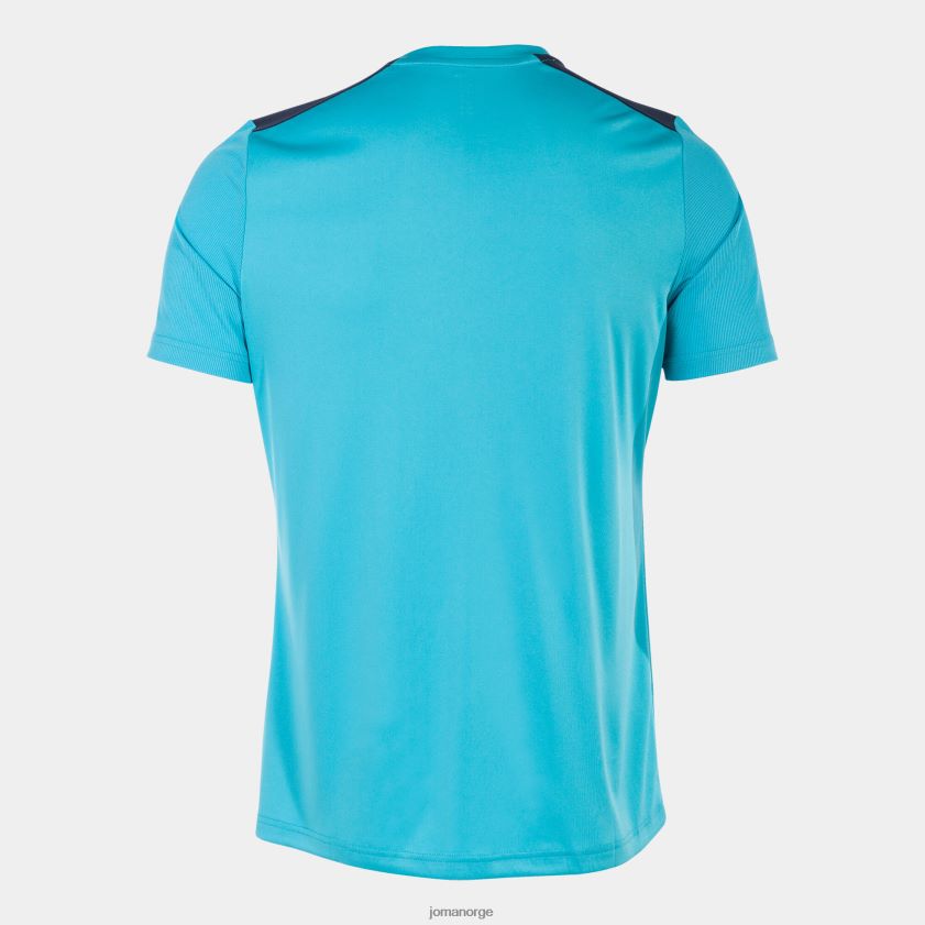 nei Joma skjorte kortermet mesterskap vii fluorescerende turkis marineblå FBD0T0646 menn