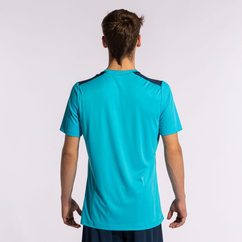nei Joma skjorte kortermet mesterskap vii fluorescerende turkis marineblå FBD0T0646 menn