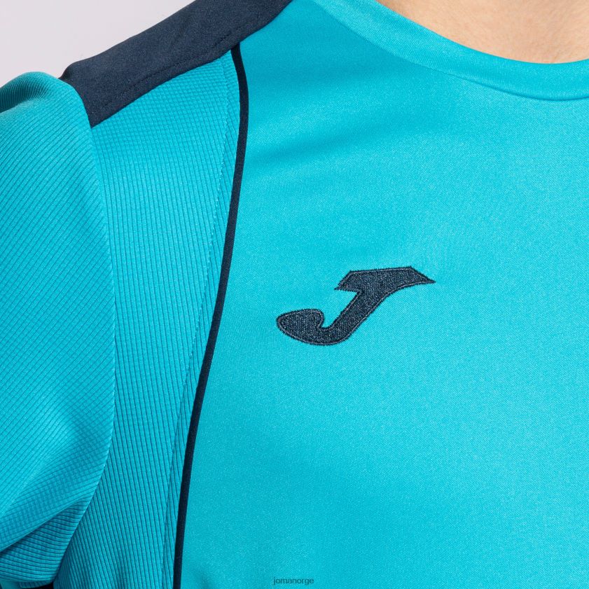 nei Joma skjorte kortermet mesterskap vii fluorescerende turkis marineblå FBD0T0646 menn