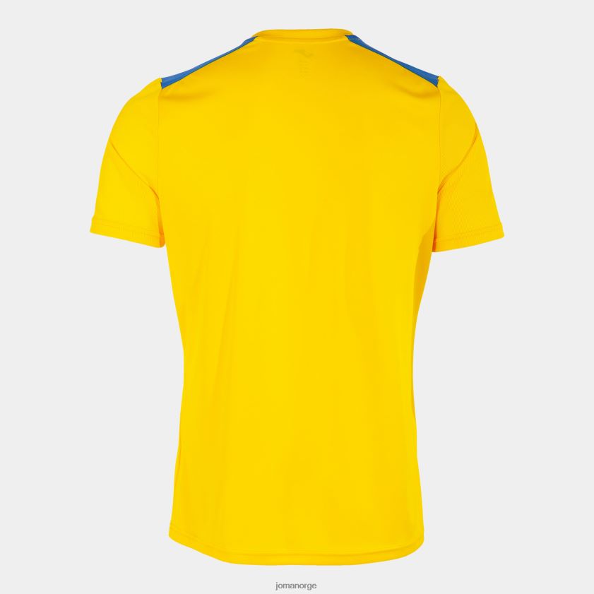 nei Joma skjorte kortermet mesterskap vii gul kongeblå FBD0T01124 menn