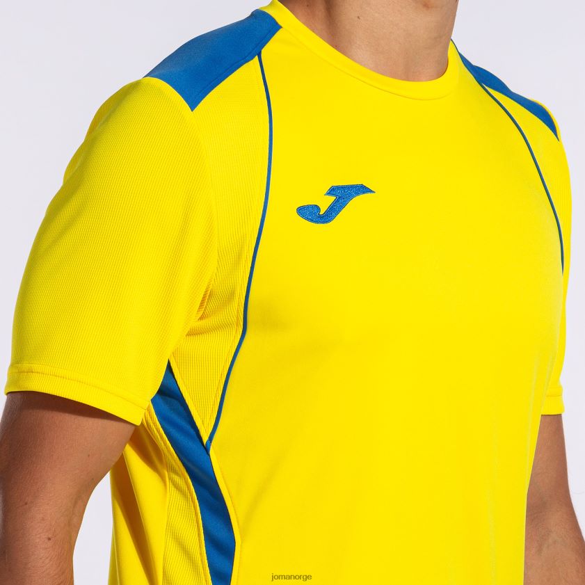 nei Joma skjorte kortermet mesterskap vii gul kongeblå FBD0T01124 menn
