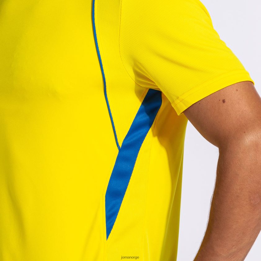 nei Joma skjorte kortermet mesterskap vii gul kongeblå FBD0T01124 menn