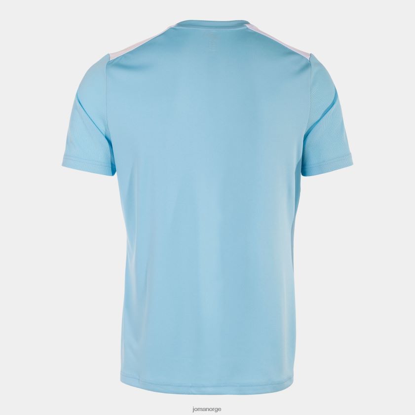nei Joma skjorte kortermet mesterskap vii himmelblå hvit FBD0T01123 menn
