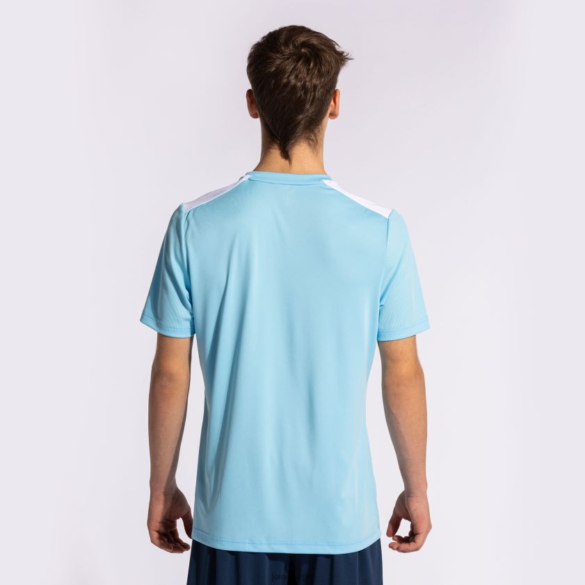 nei Joma skjorte kortermet mesterskap vii himmelblå hvit FBD0T01123 menn