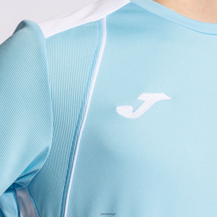 nei Joma skjorte kortermet mesterskap vii himmelblå hvit FBD0T01123 menn