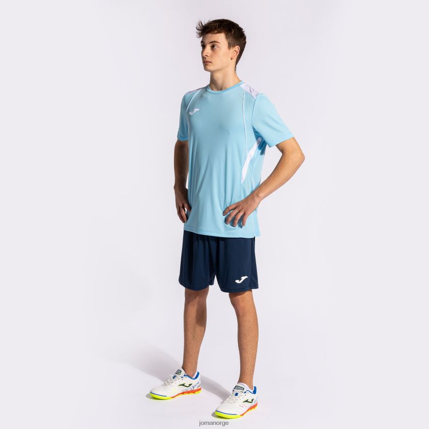nei Joma skjorte kortermet mesterskap vii himmelblå hvit FBD0T01123 menn