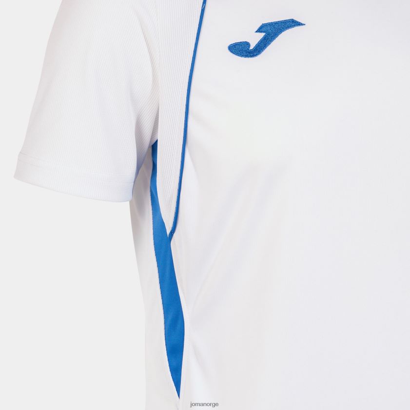 nei Joma skjorte kortermet mesterskap vii hvit kongeblå FBD0T02916 menn