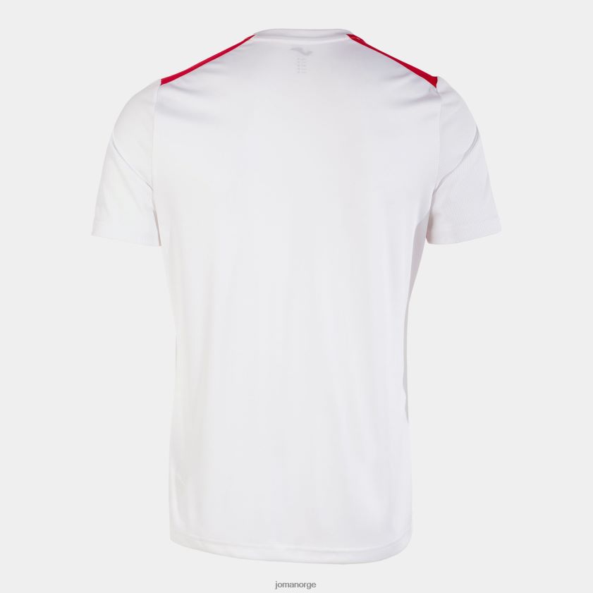 nei Joma skjorte kortermet mesterskap vii hvit rød FBD0T02910 menn