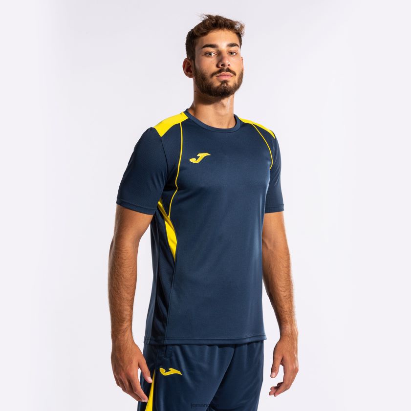nei Joma skjorte kortermet mesterskap vii marineblå gul FBD0T02917 menn