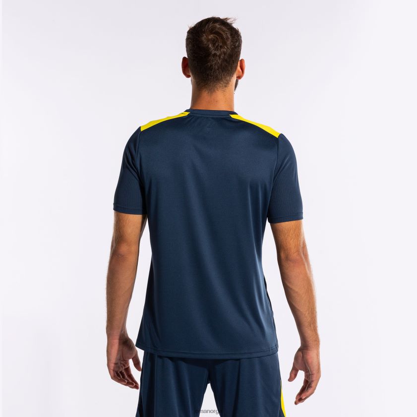 nei Joma skjorte kortermet mesterskap vii marineblå gul FBD0T02917 menn