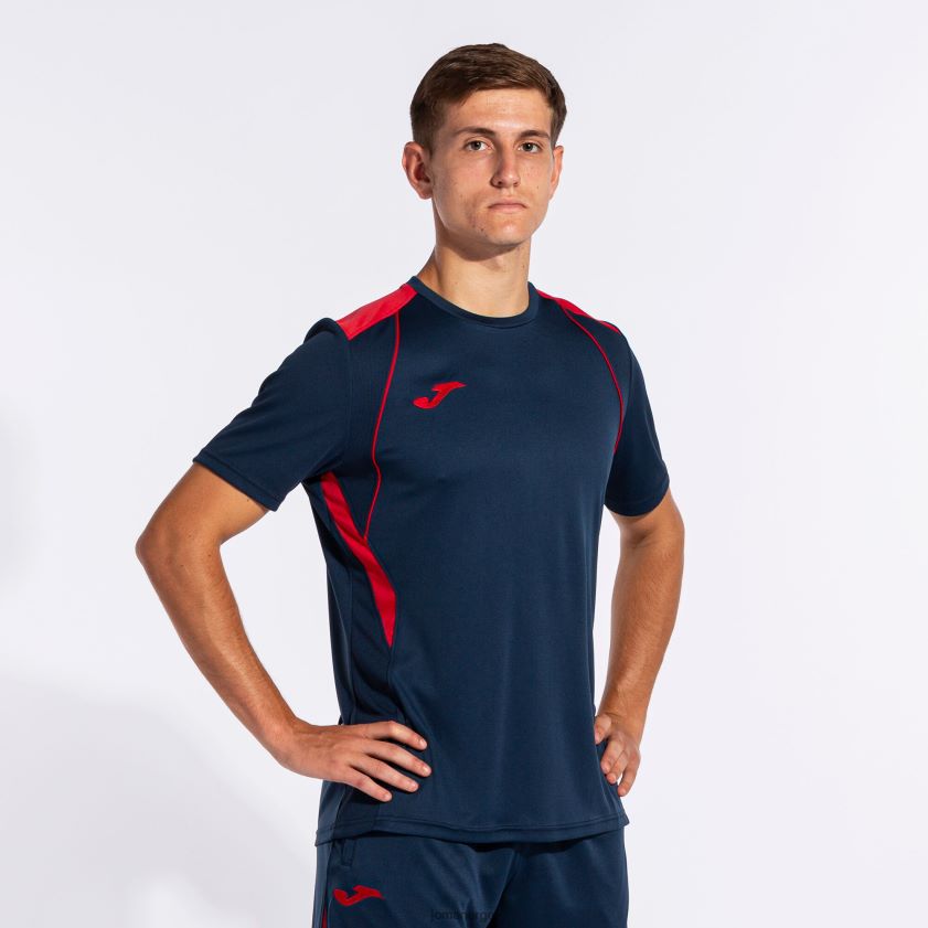 nei Joma skjorte kortermet mesterskap vii marineblå rød FBD0T0648 menn
