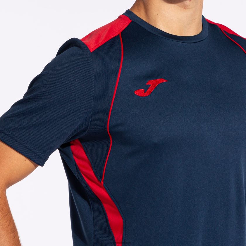 nei Joma skjorte kortermet mesterskap vii marineblå rød FBD0T0648 menn