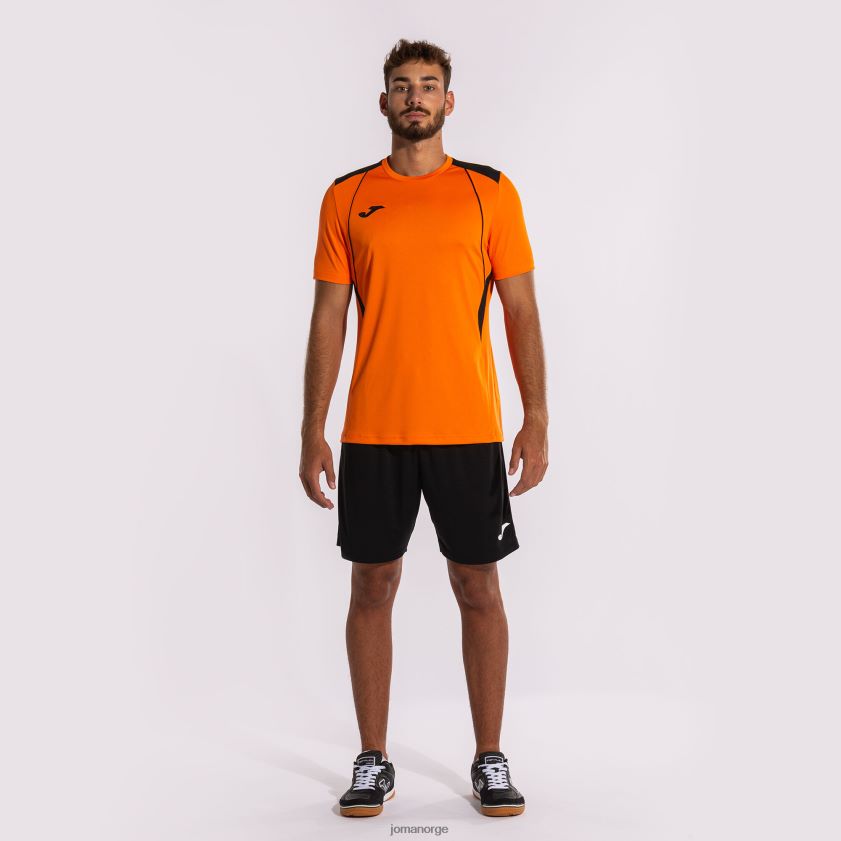 nei Joma skjorte kortermet mesterskap vii oransje svart FBD0T0413 menn