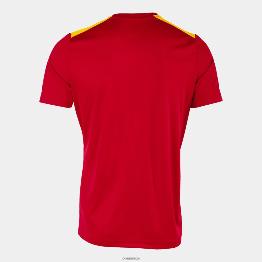 nei Joma skjorte kortermet mesterskap vii rød gul FBD0T0243 menn