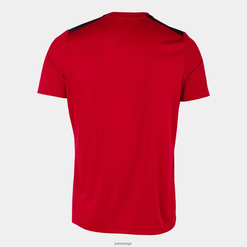 nei Joma skjorte kortermet mesterskap vii rød svart FBD0T010 menn