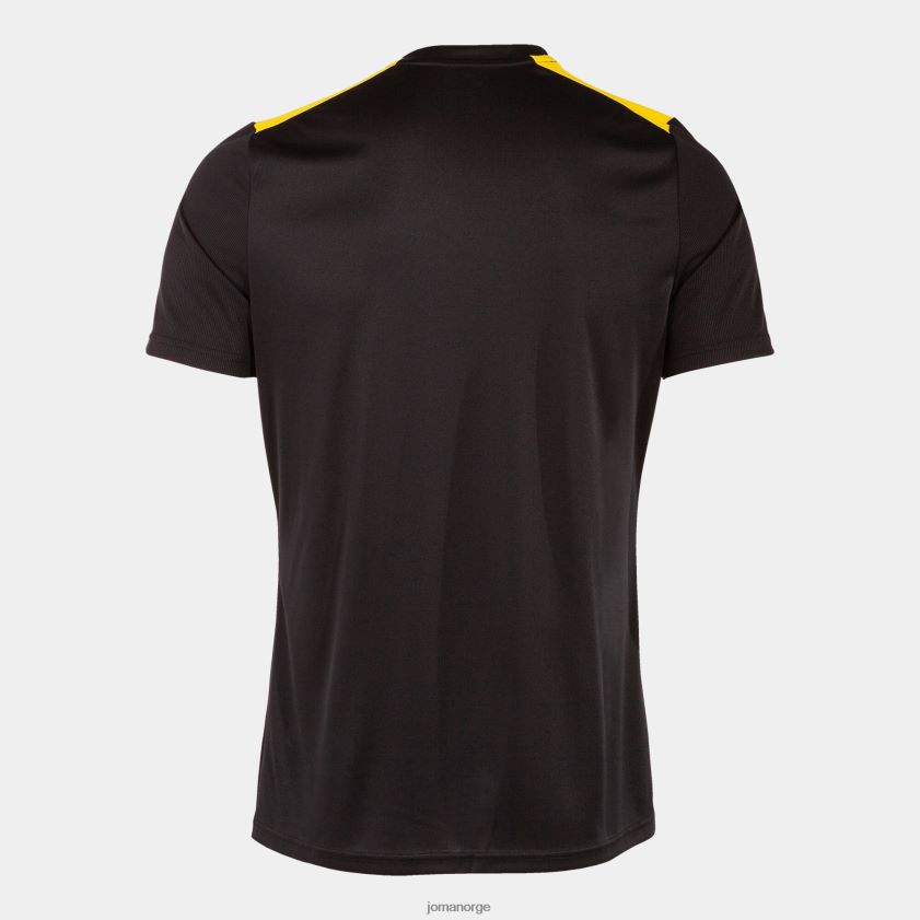 nei Joma skjorte kortermet mesterskap vii svart gul FBD0T0647 menn