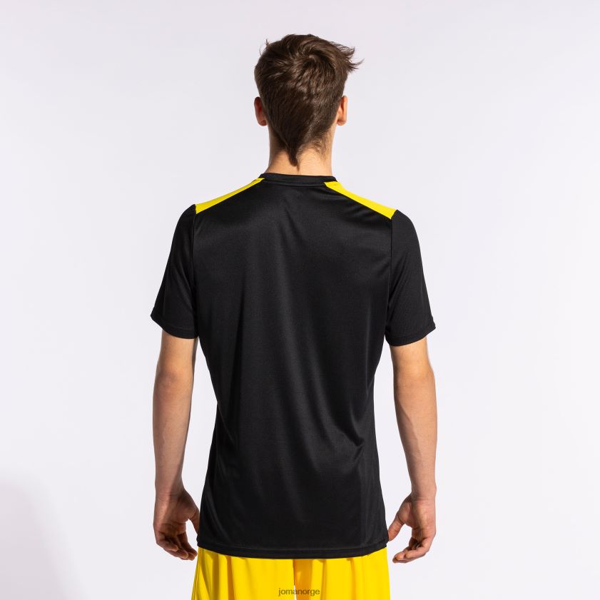 nei Joma skjorte kortermet mesterskap vii svart gul FBD0T0647 menn