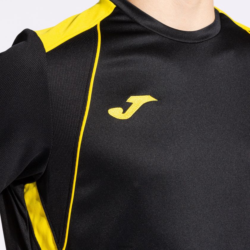 nei Joma skjorte kortermet mesterskap vii svart gul FBD0T0647 menn