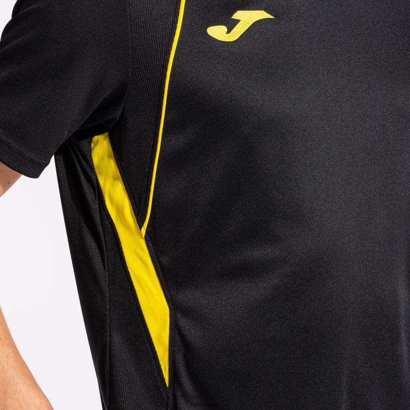 nei Joma skjorte kortermet mesterskap vii svart gul FBD0T0647 menn