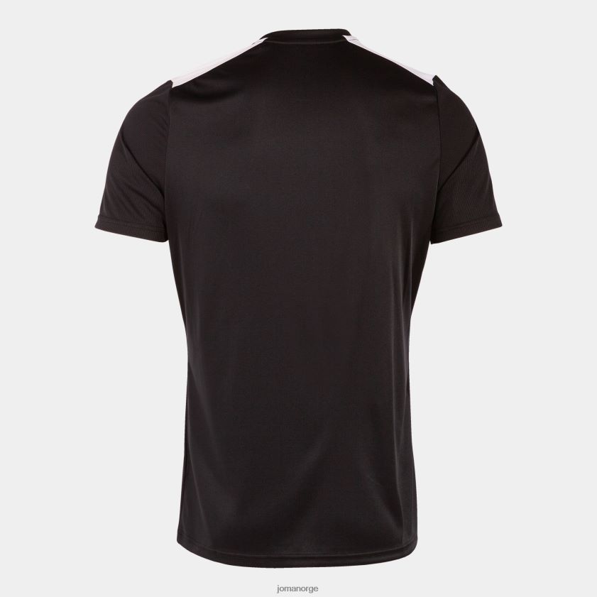 nei Joma skjorte kortermet mesterskap vii svart hvit FBD0T0890 menn