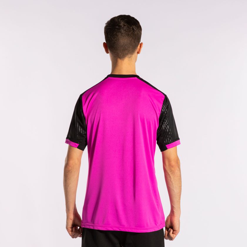 nei Joma skjorte kortermet montreal fluorescerende rosa svart FBD0T04129 menn