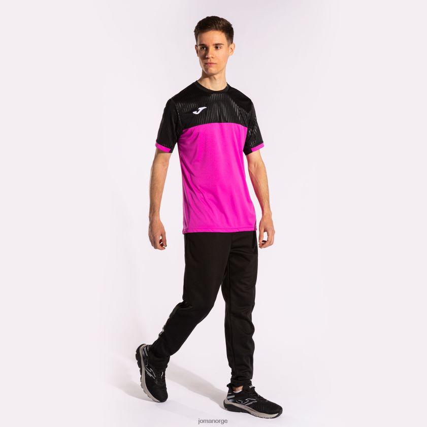 nei Joma skjorte kortermet montreal fluorescerende rosa svart FBD0T04129 menn