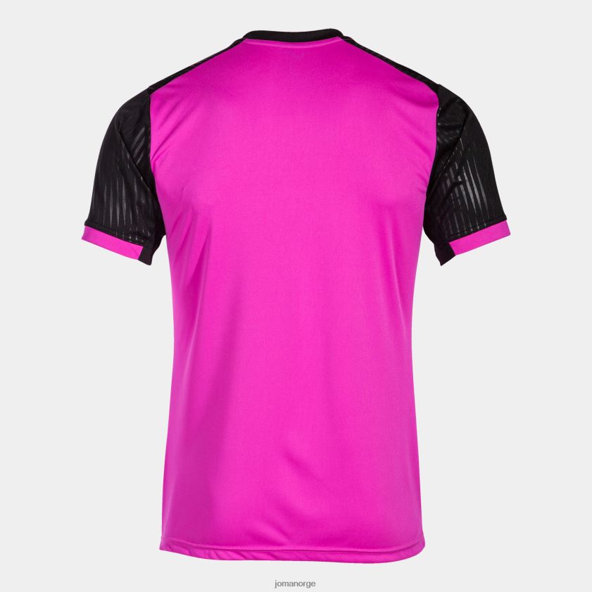 nei Joma skjorte kortermet montreal fluorescerende rosa svart FBD0T04129 menn