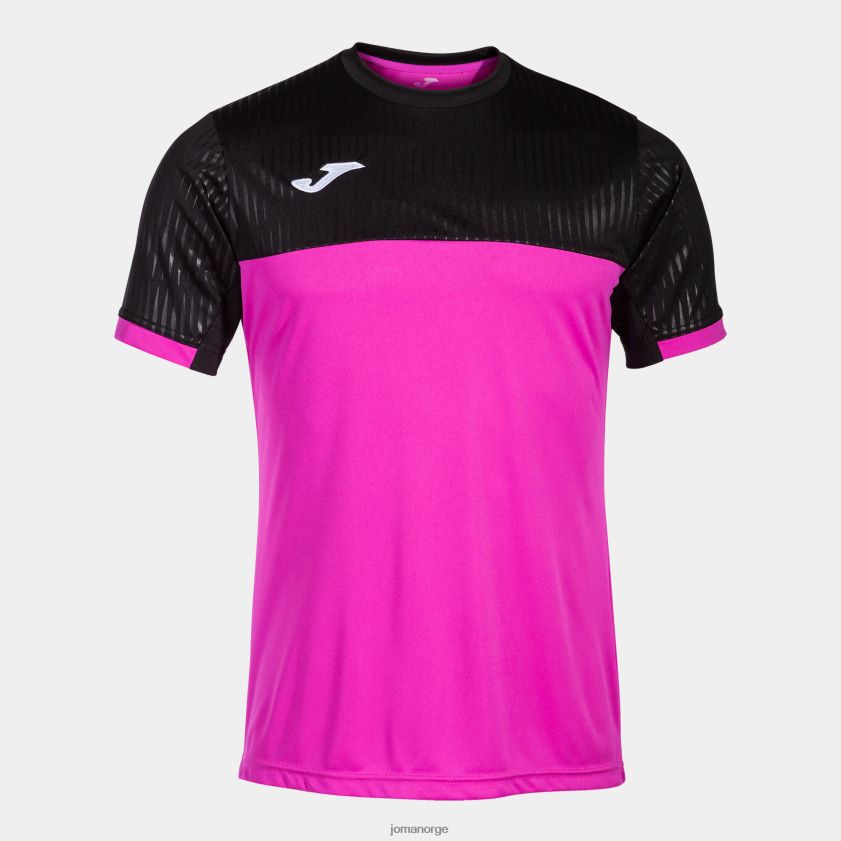 nei Joma skjorte kortermet montreal fluorescerende rosa svart FBD0T04129 menn
