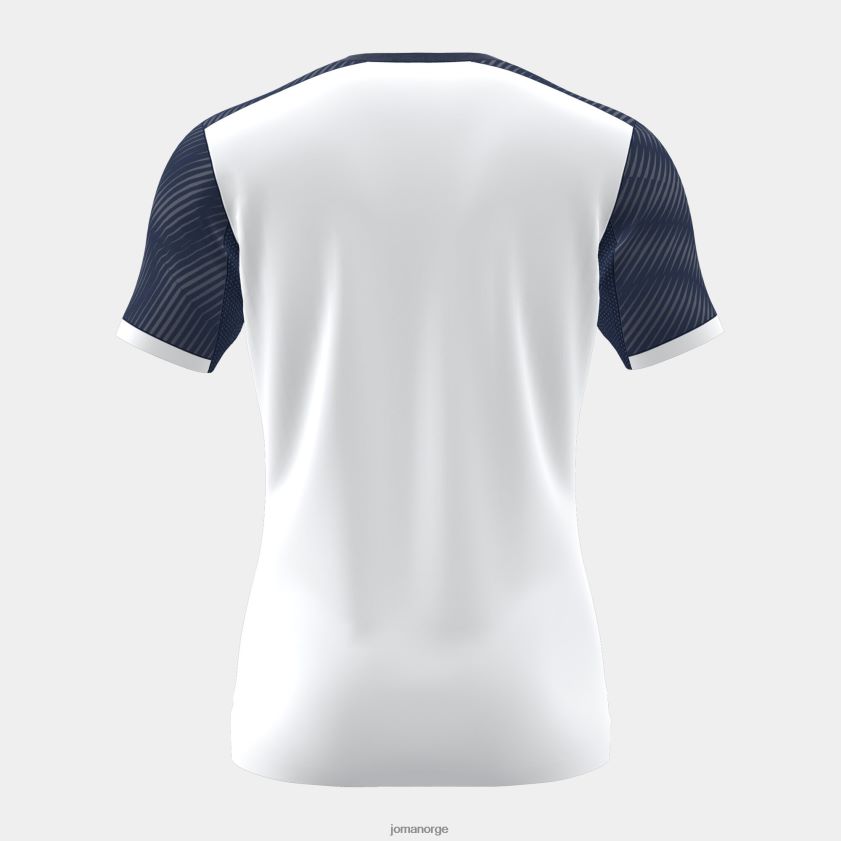 nei Joma skjorte kortermet montreal hvit marineblå FBD0T096 menn