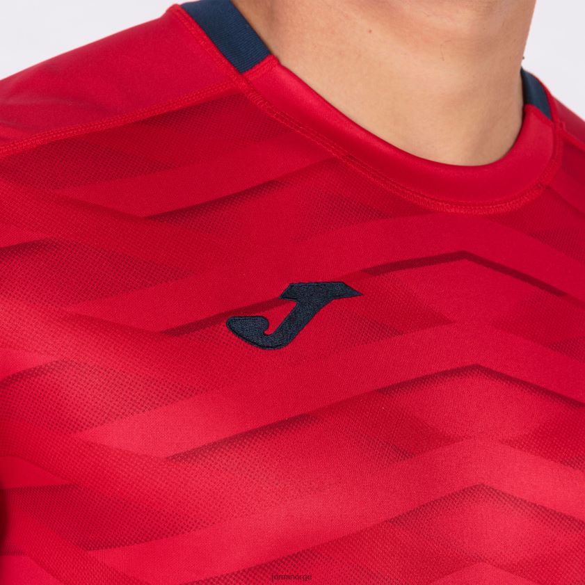 nei Joma skjorte kortermet myskin academy rød FBD0T02939 menn