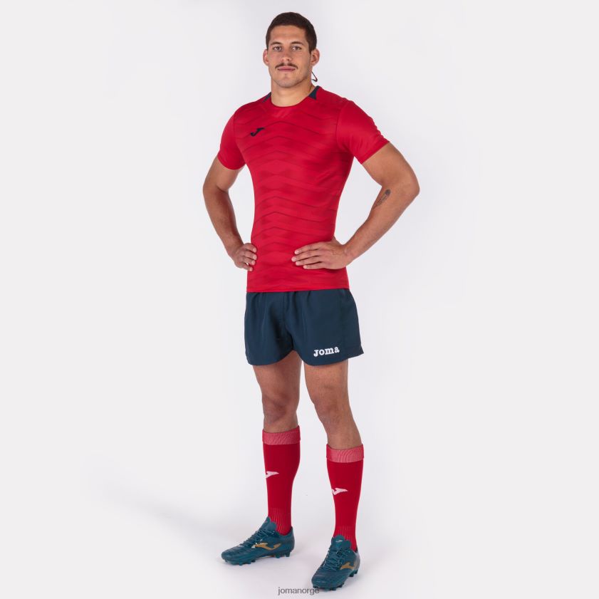 nei Joma skjorte kortermet myskin ii rød FBD0T03087 menn