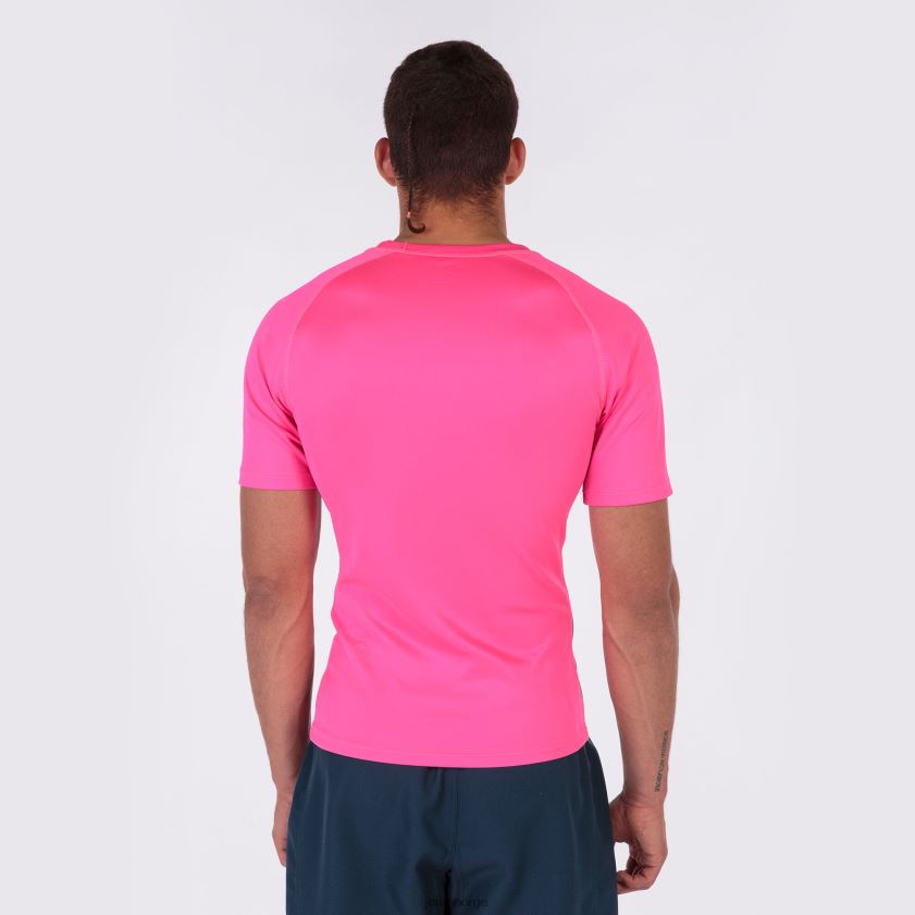 nei Joma skjorte kortermet myskin iii fluorescerende rosa marineblå FBD0T03553 menn