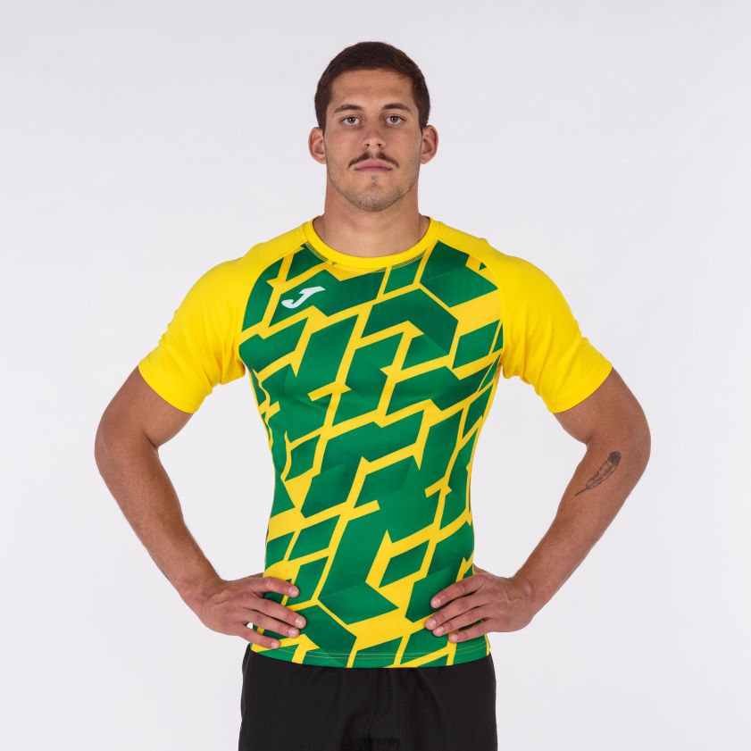 nei Joma skjorte kortermet myskin iii gul-grønn FBD0T03106 menn