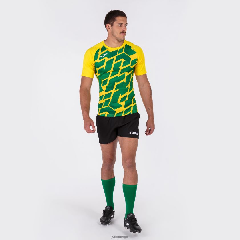 nei Joma skjorte kortermet myskin iii gul-grønn FBD0T03106 menn