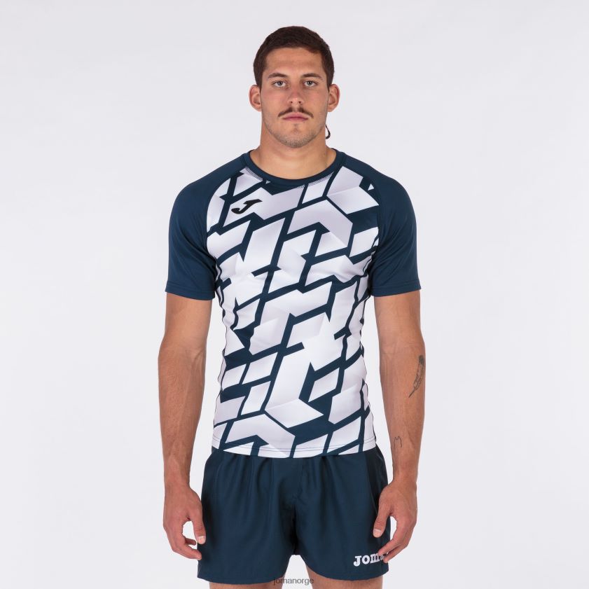 nei Joma skjorte kortermet myskin iii marineblå hvit FBD0T04734 menn